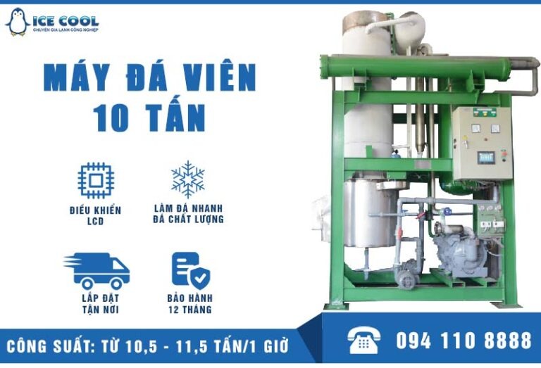 Máy đá viên tinh khiết 10 tấn