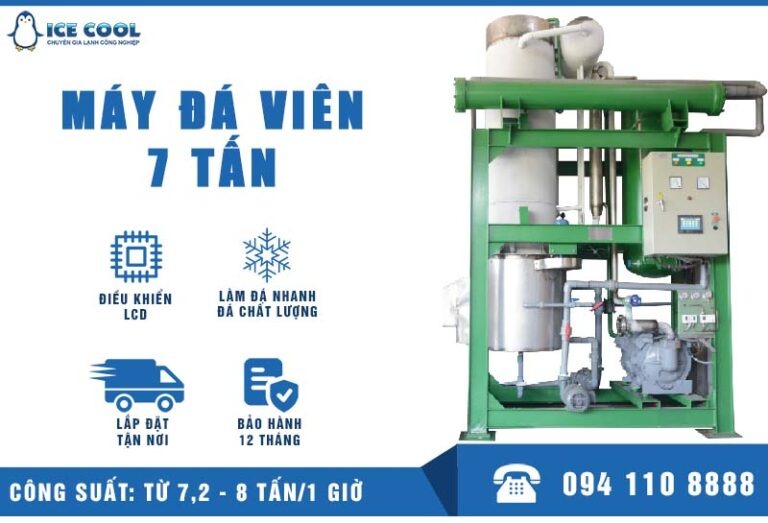 Máy làm đá viên công nghiệp 7 tấn