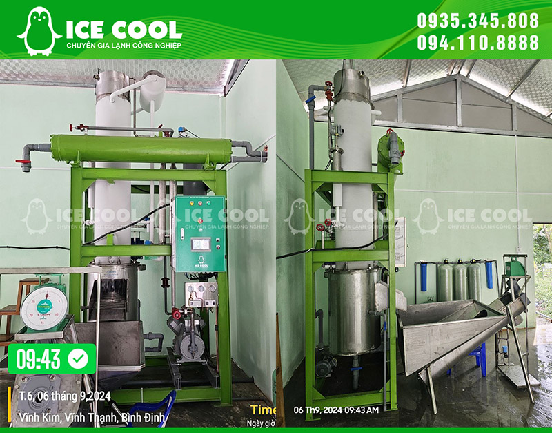 Máy đá viên ICE COOL tiết kiệm điện năng, hoạt động ổn định, bền bỉ