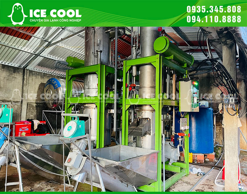 2 máy đá viên ICE COOL 5 tấn và 2 tấn đã được lắp đặt thành công và đưa vào hoạt động ổn định