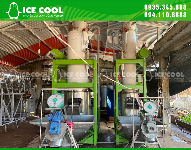 Máy đá viên ICE COOL ra đá nhanh, viên đá trong suốt, đặc và cứng