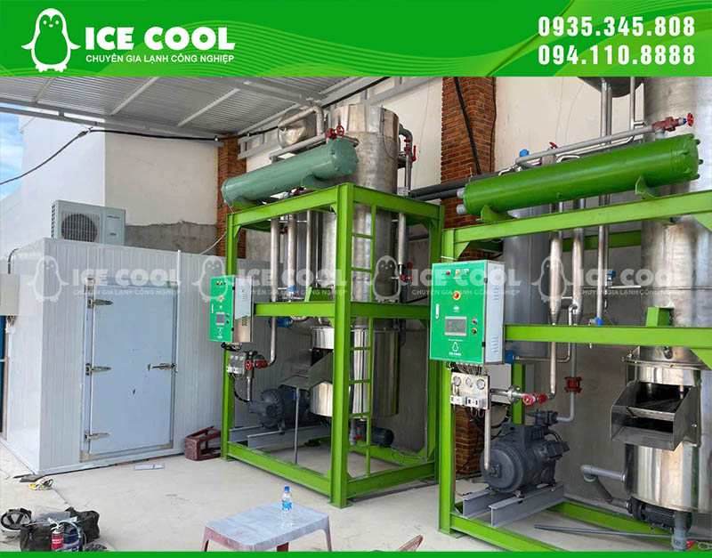 ICE COOL cung cấp hệ thống 2 máy đá viên đến Khánh Hòa, nâng tầm sản xuất đá sạch tại địa phương