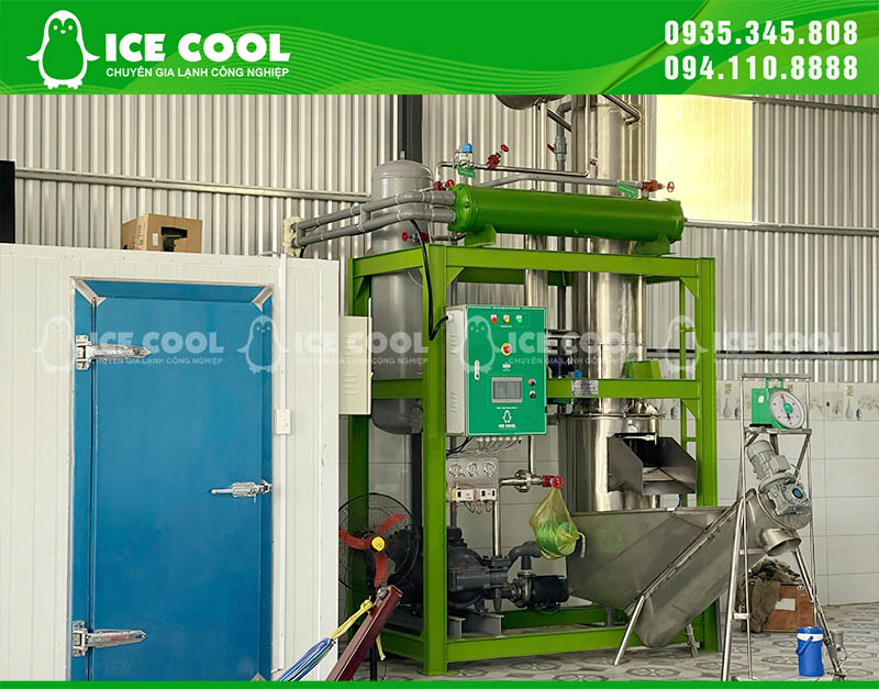 Máy ra đá nhanh phục vụ cho nhu cầu cung cấp đá ra thị trường