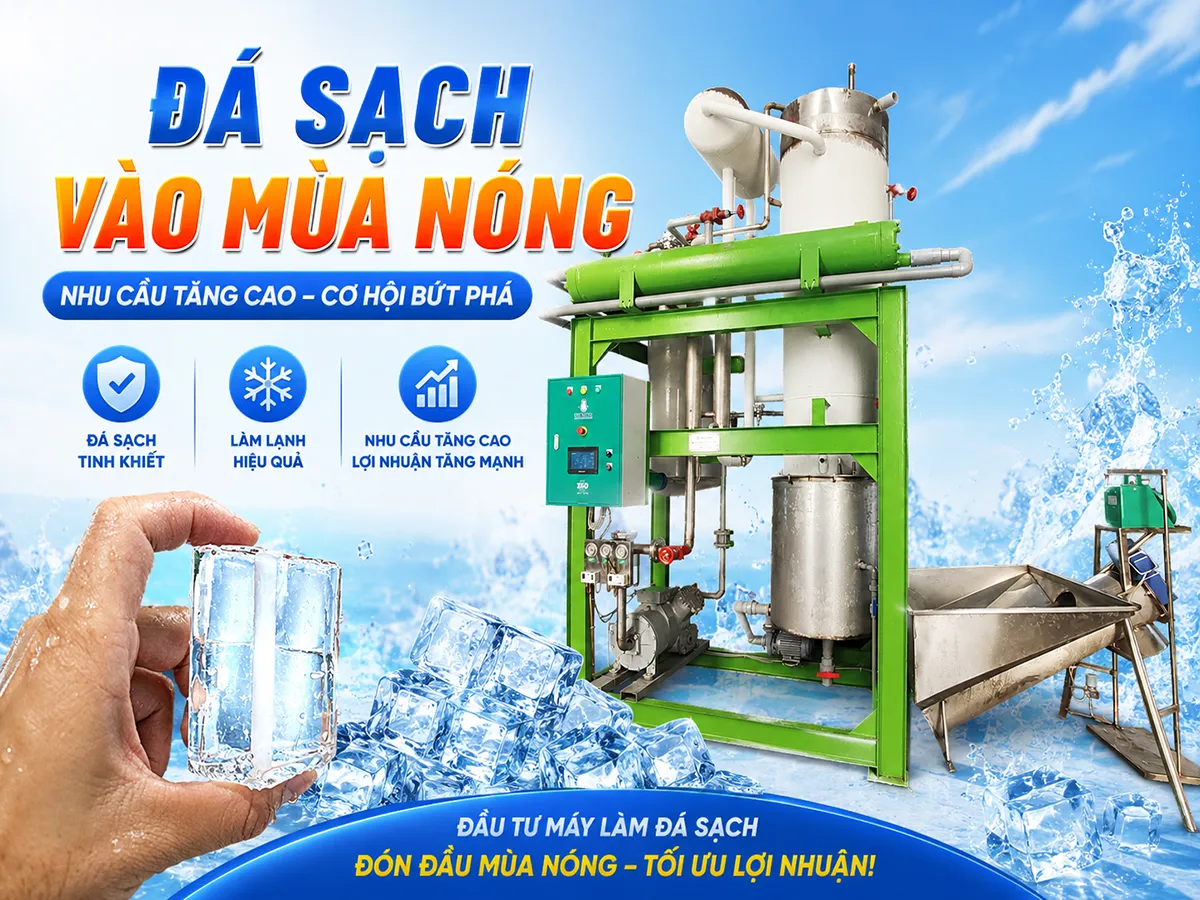 Mùa nóng đến cũng là lúc nhu cầu đá sạch vào mùa nóng tăng mạnh. Chủ động nguồn đá sạch giúp doanh nghiệp vận hành ổn định và phục vụ khách hàng tốt hơn.