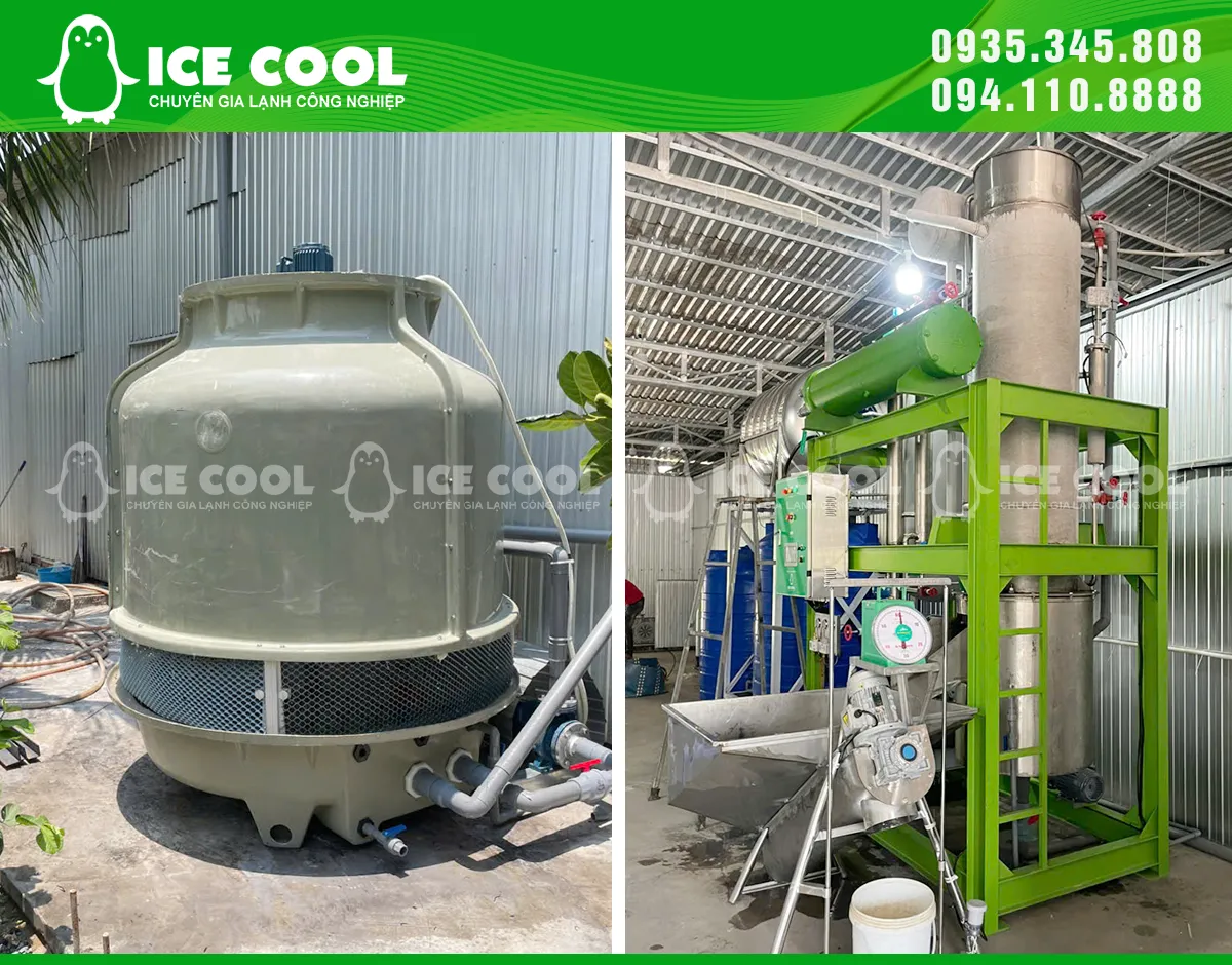 Máy đá viên ICE COOL công suất 7 tấn giúp cơ sở tại Long An chủ động nguồn đá, đảm bảo đá ra đều, sạch và phù hợp pha chế.